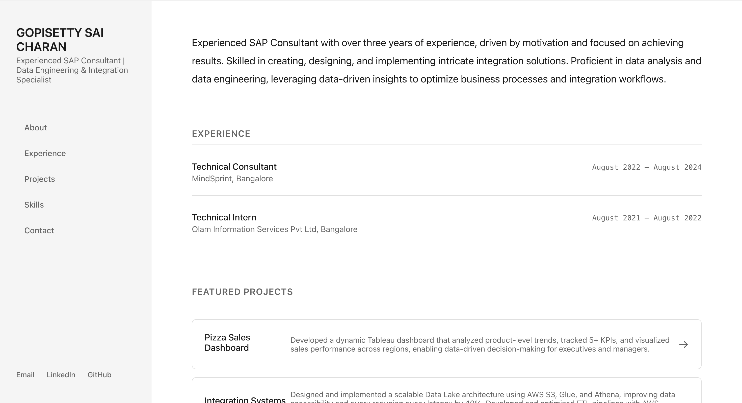 Minimal Stylist portfolio template preview - stylist style